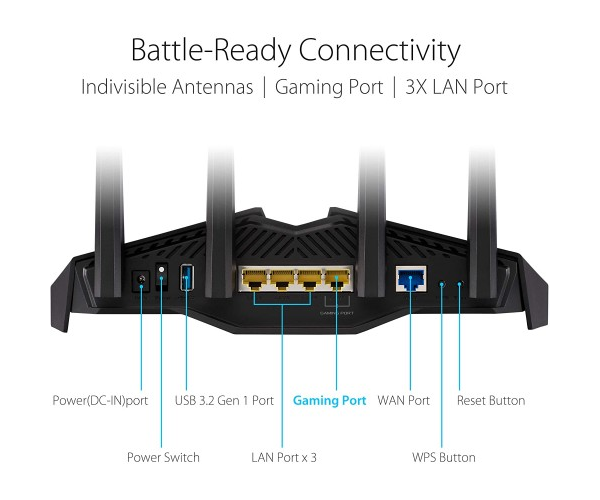 ASUS RT-AX82U AX5400 Dual-Band WiFi Gaming Router