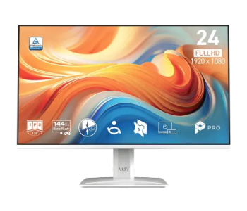 MSI PRO MP243W E14 23.8 Inch 144Hz IPS FHD White Gaming Monitor